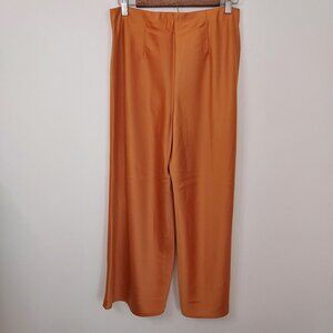 Joie Size 6 Burnt Orange High Waist Wide Leg Cropped Pants NWT